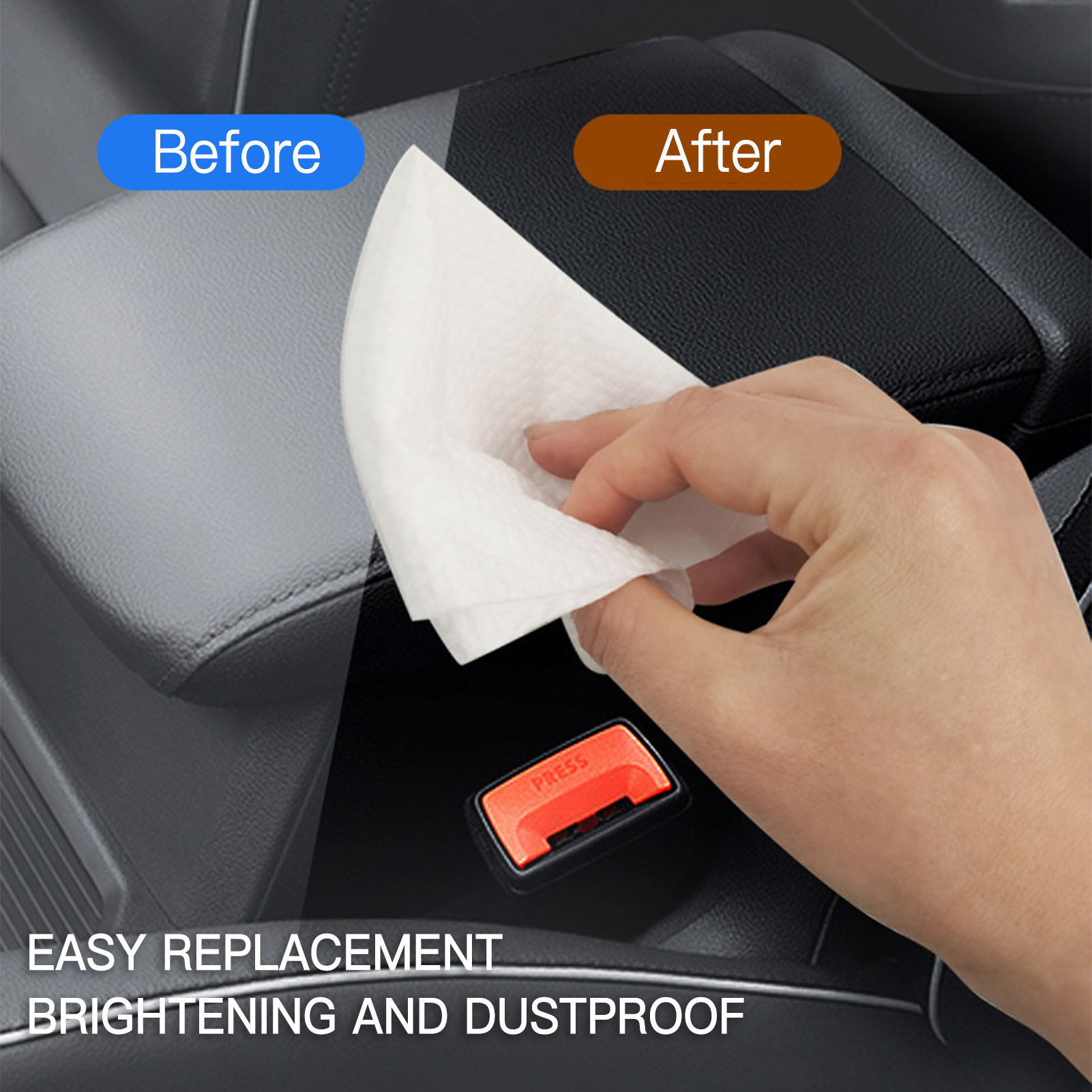 80pcs/bag Tisu Pembersih Inter - Leather Cleaner Interior ulasan dan harga